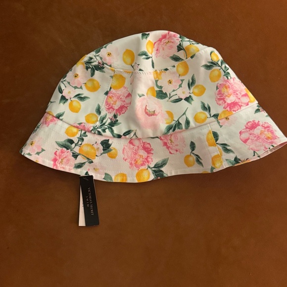 Victoria’s Secret Lemon Floral Bucket Hat | White/Pink/Yellow Summer Print | NWT - Picture 5 of 8